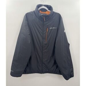 Eddie Bauer First Ascent Mens Down Puffer 2XL Zip Pockets EverTherm Gorp Outdoor